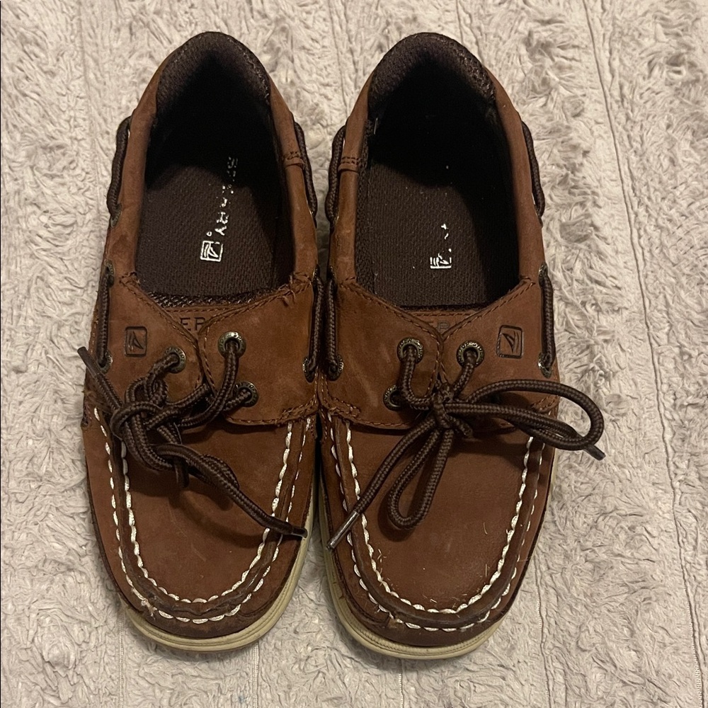 Speedy Brown Kids Boat Shoes